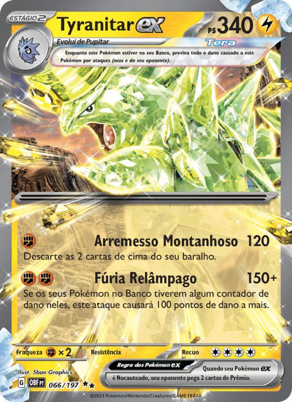 Carta Tyranitar ex