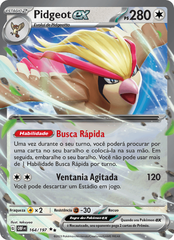 Carta Pidgeot ex
