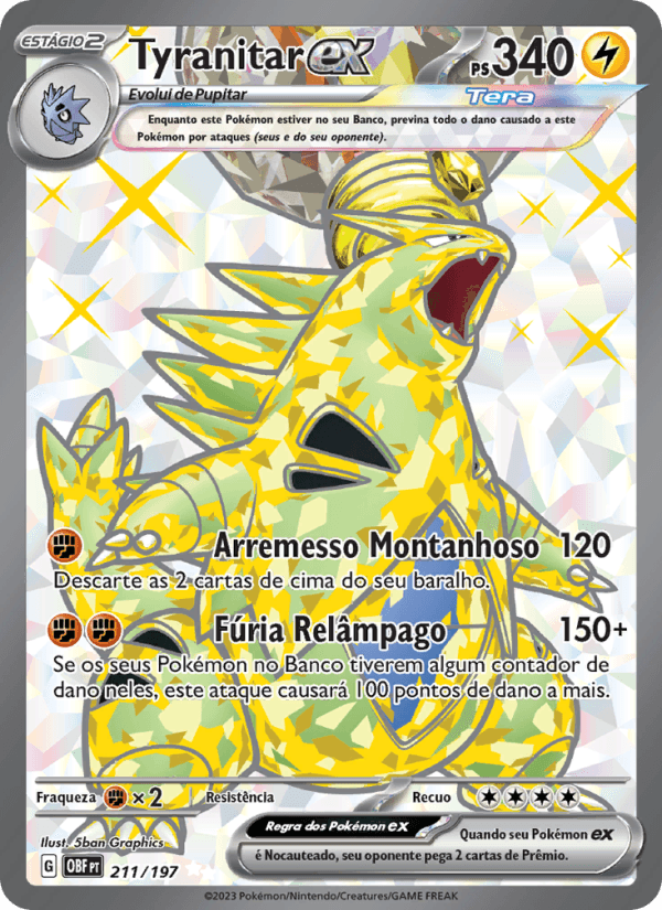 Carta Tyranitar ex