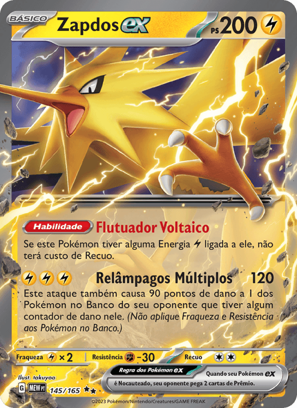 Carta Zapdos ex