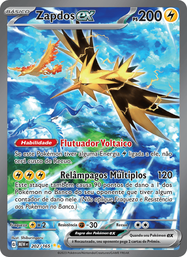 Carta Zapdos ex