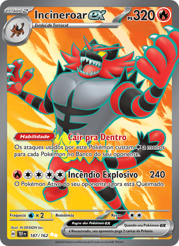 Carta Incineroar ex