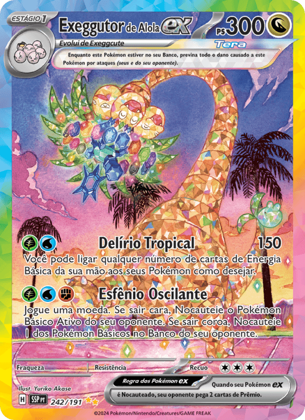 Carta Exeggutor de Alola ex