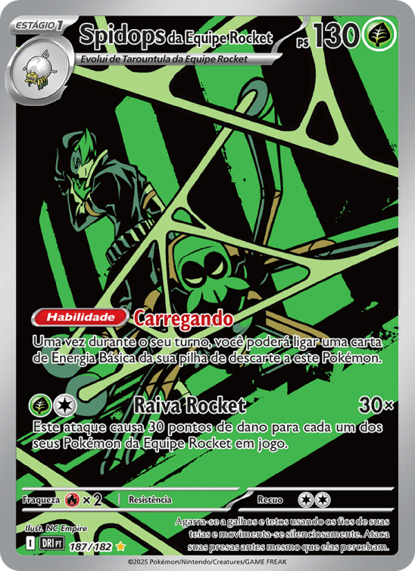 Carta Spidops da Equipe Rocket