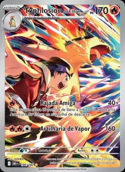 Carta Typhlosion do Ethan