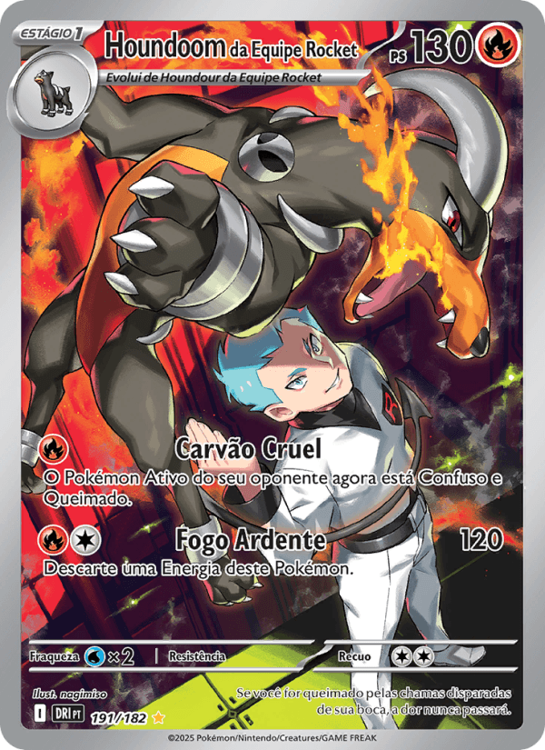 Carta Houndoom da Equipe Rocket
