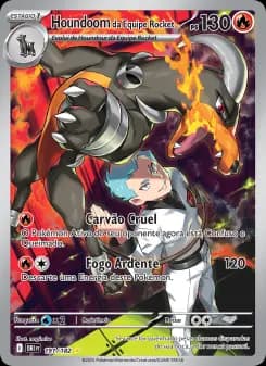 Carta Houndoom da Equipe Rocket