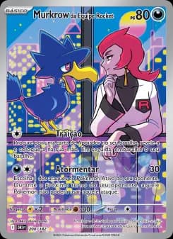 Carta Murkrow da Equipe Rocket