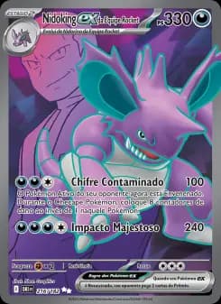 Carta Nidoking ex da Equipe Rocket