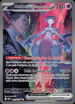 Carta Mewtwo ex da Equipe Rocket