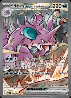 Carta Nidoking ex da Equipe Rocket