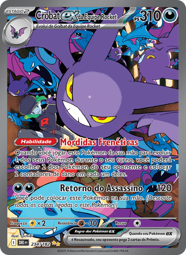Carta Crobat ex da Equipe Rocket