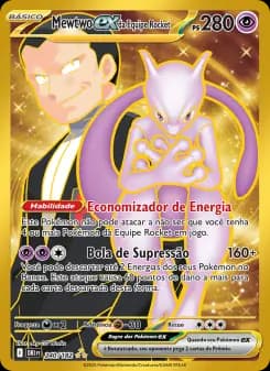 Carta Mewtwo ex da Equipe Rocket