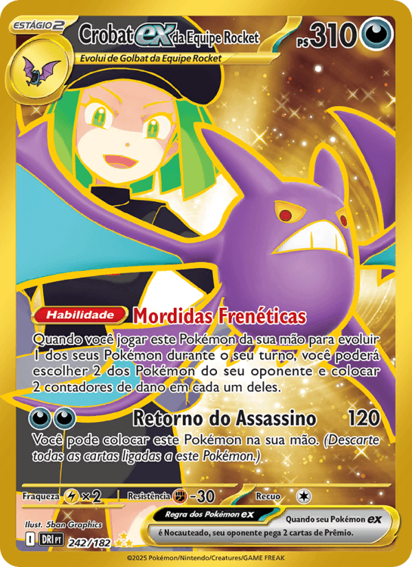 Carta Crobat ex da Equipe Rocket