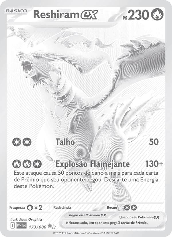 Carta Reshiram ex
