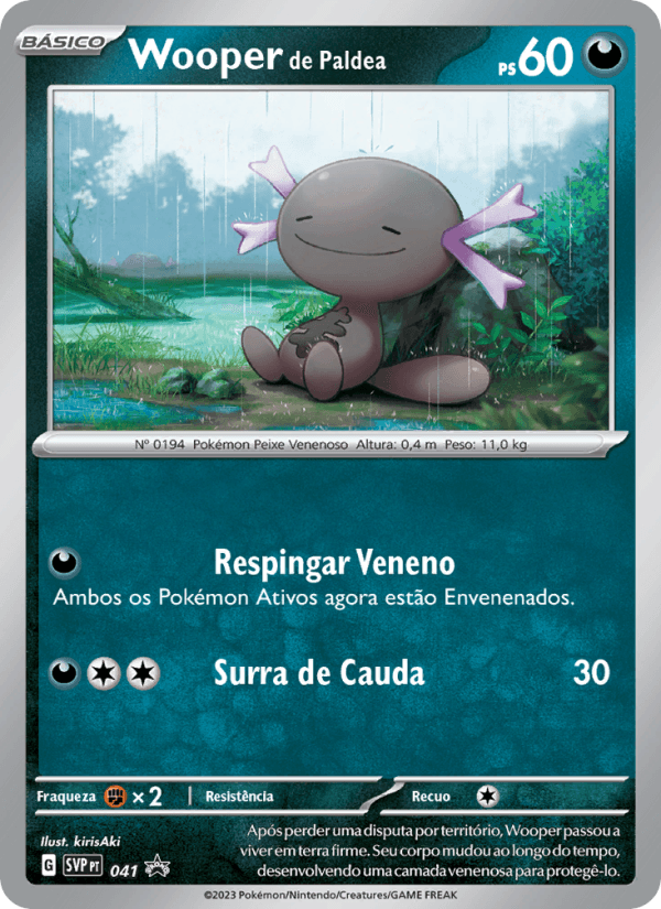 Carta Wooper de Paldea