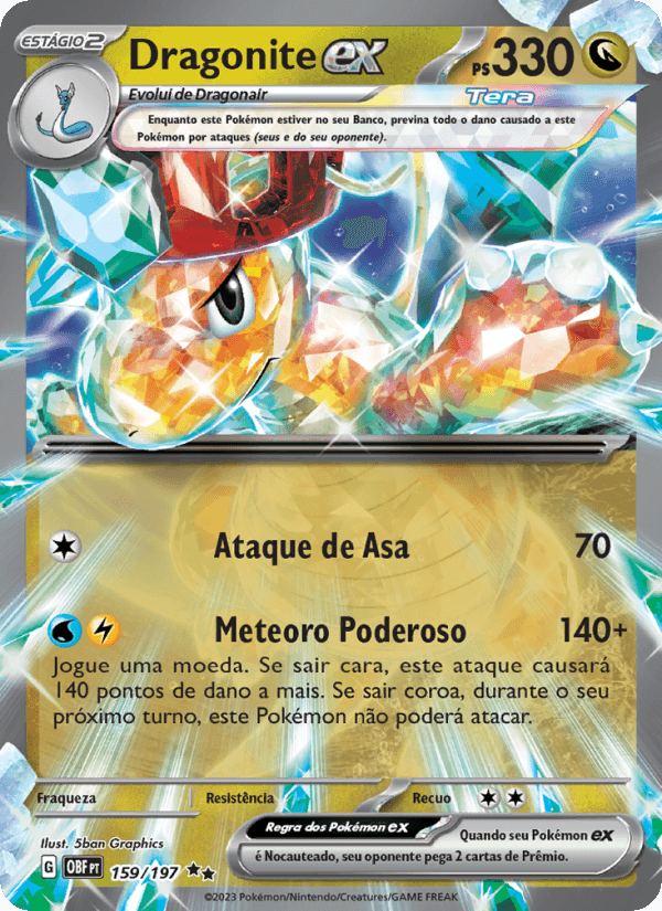 Carta Dragonite ex