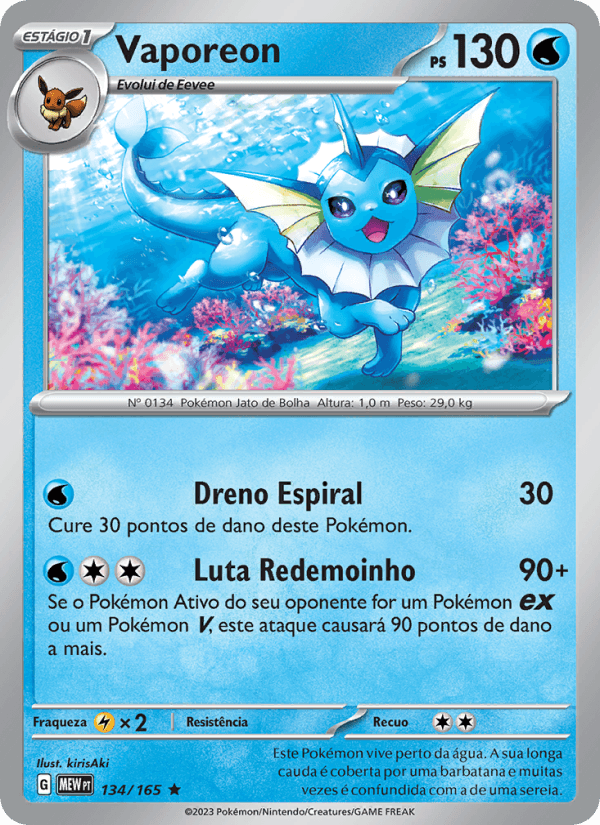 Carta Vaporeon