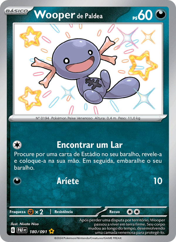 Carta Wooper de Paldea