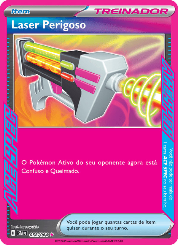Carta Laser Perigoso