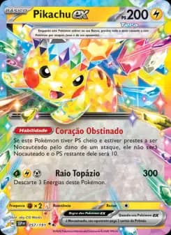 Carta Pikachu ex
