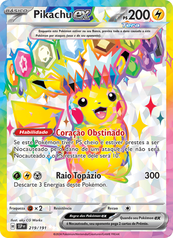 Carta Pikachu ex
