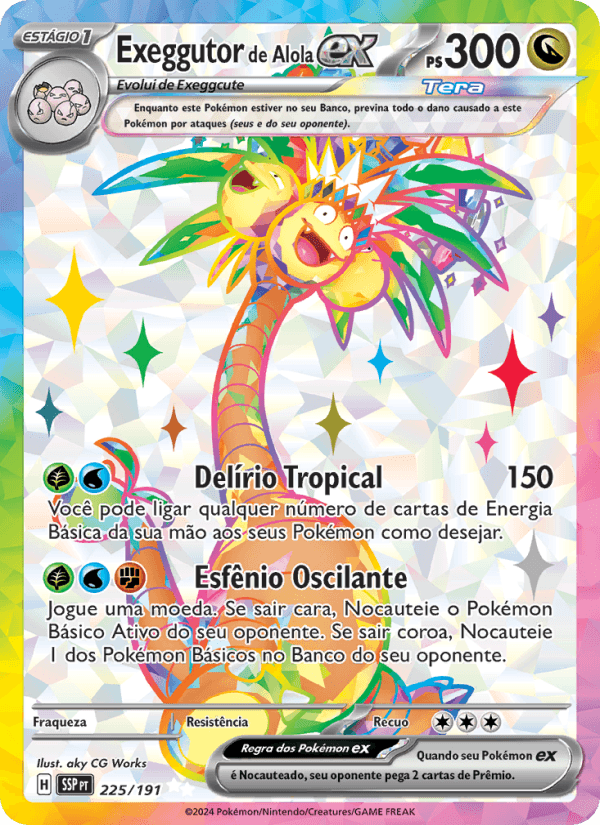 Carta Exeggutor de Alola ex