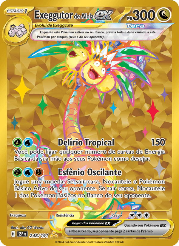 Carta Exeggutor de Alola ex
