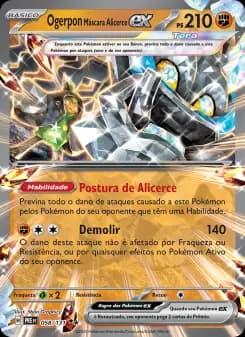Carta Ogerpon Máscara Alicerce ex