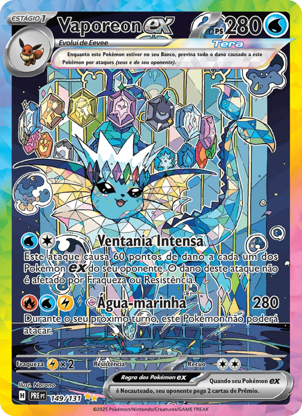 Carta Vaporeon ex