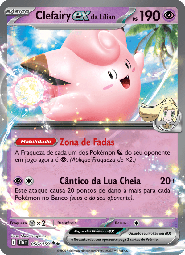 Carta Clefairy ex da Lílian