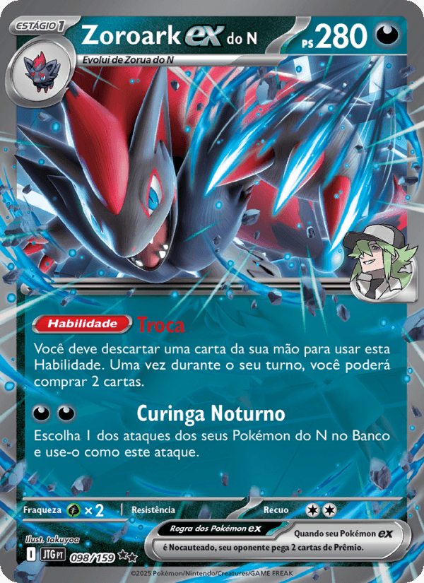 Carta Zoroark ex do N