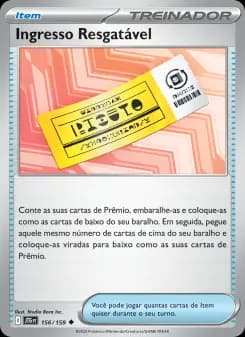 Carta Ingresso Resgatável