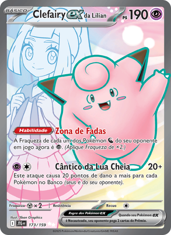Carta Clefairy ex da Lílian