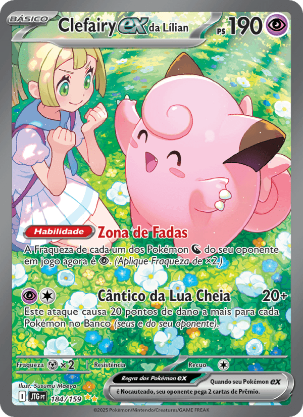 Carta Clefairy ex da Lílian