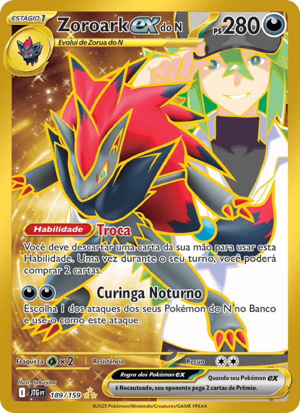 Carta Zoroark ex do N