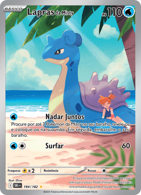 Carta Lapras da Misty