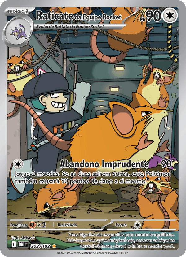 Carta Raticate da Equipe Rocket