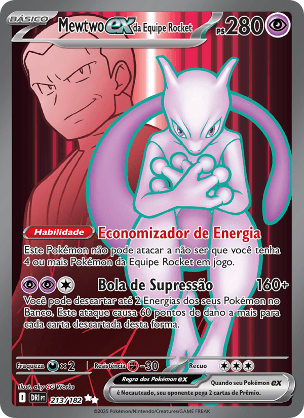 Carta Mewtwo ex da Equipe Rocket
