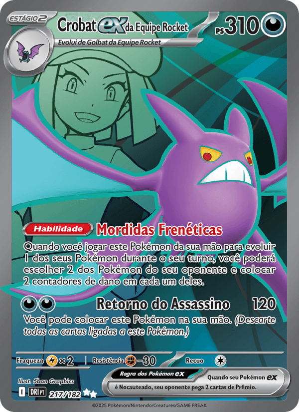 Carta Crobat ex da Equipe Rocket