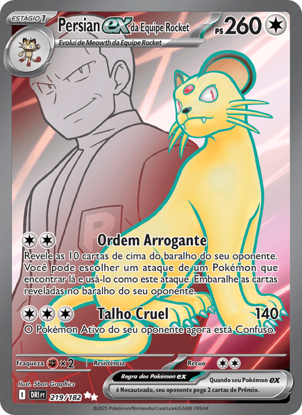 Carta Persian ex da Equipe Rocket