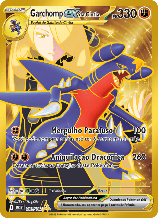 Carta Garchomp ex da Cíntia