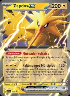 Carta Zapdos ex